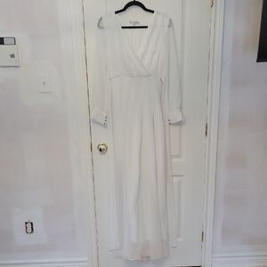 Baltic Born White Long Sleeve Maxi Dress